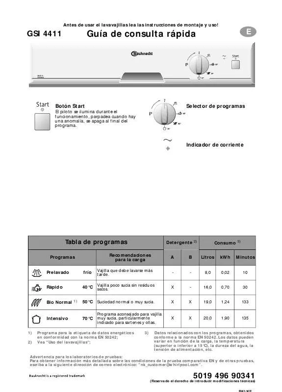 Mode d'emploi WHIRLPOOL GSI 4411 WS