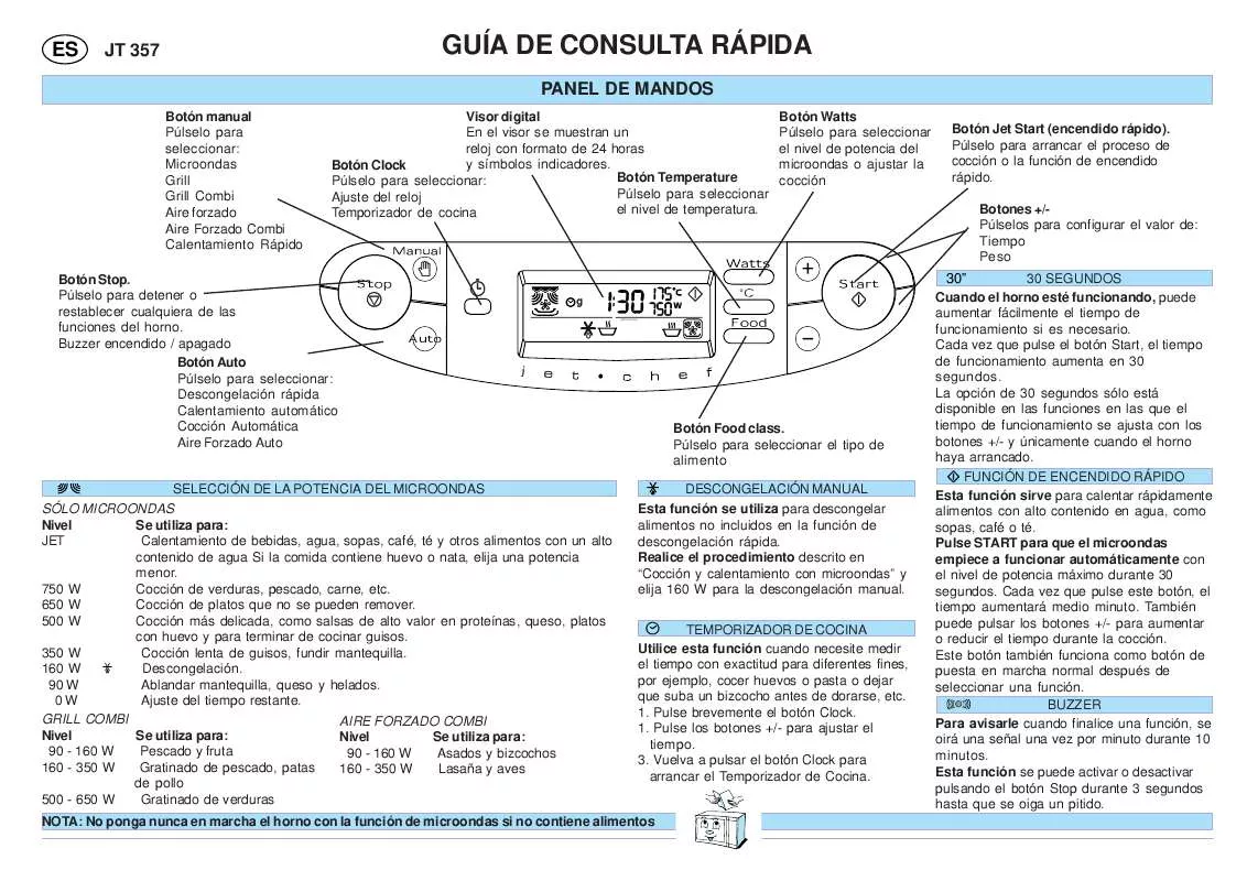 Mode d'emploi WHIRLPOOL JT 357 ALU