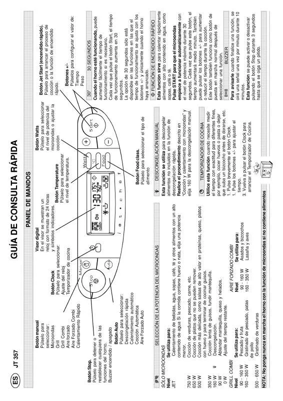 Mode d'emploi WHIRLPOOL JT 357 BLACK