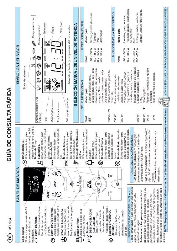 Mode d'emploi WHIRLPOOL MT 264/BL