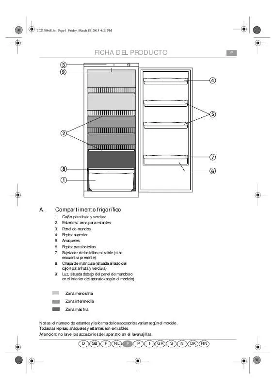 Mode d'emploi WHIRLPOOL PLF 290 A REFRIGE