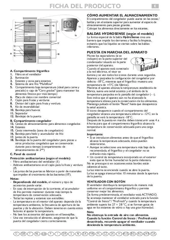 Mode d'emploi WHIRLPOOL WBC3545 A NFCSL