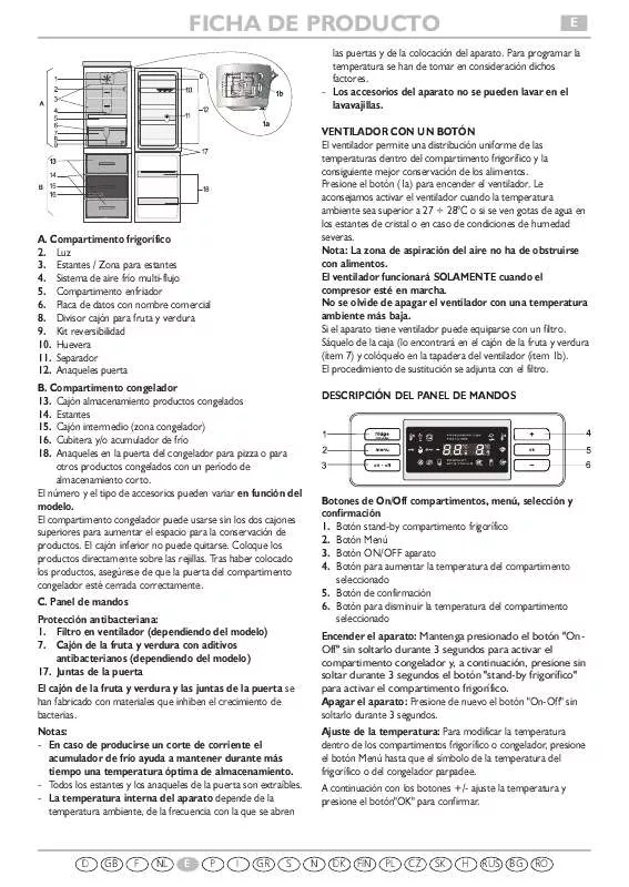 Mode d'emploi WHIRLPOOL WBC3545 A NFX