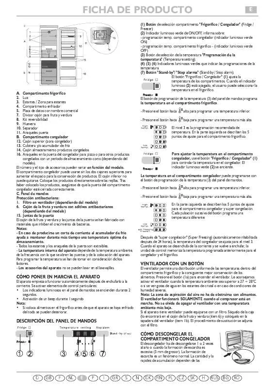 Mode d'emploi WHIRLPOOL WBC3735 A X