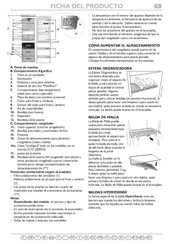 Mode d'emploi WHIRLPOOL WBE3622 NFWF