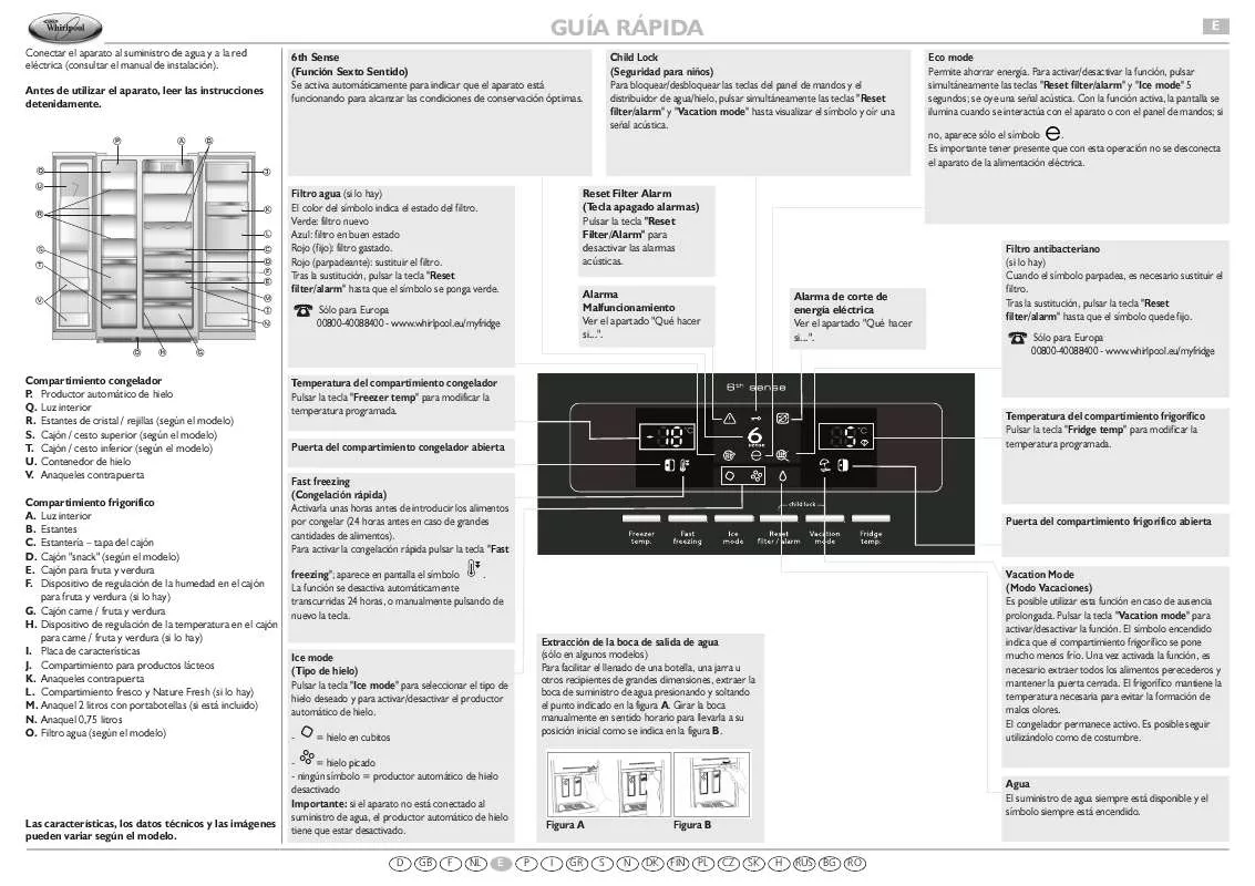 Mode d'emploi WHIRLPOOL WSG 5556 A M