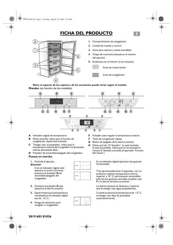 Mode d'emploi WHIRLPOOL WVF 307 NF UP FR