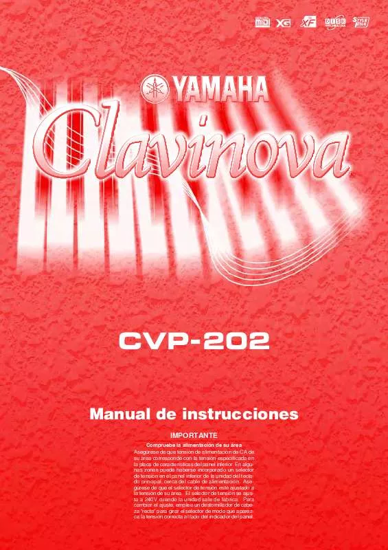 Mode d'emploi YAMAHA CVP-202