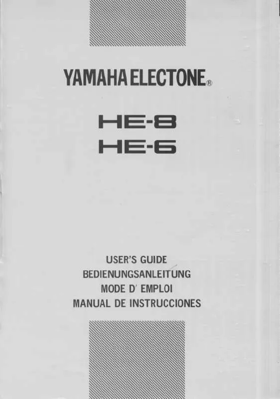 Mode d'emploi YAMAHA HE-8