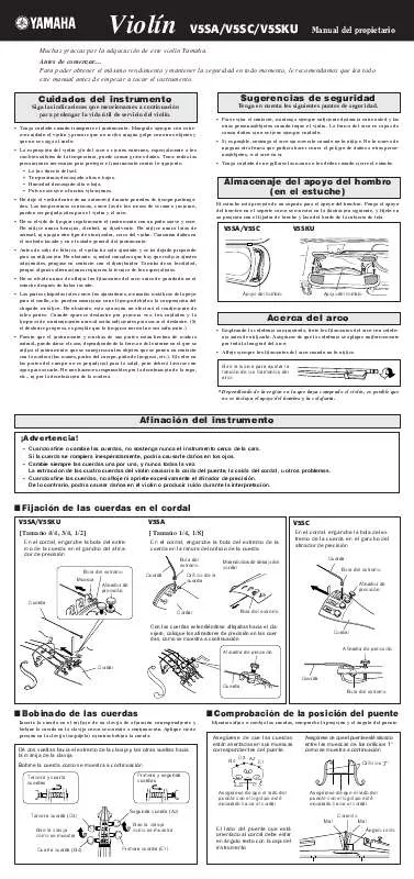 Mode d'emploi YAMAHA V5SA/V5SC