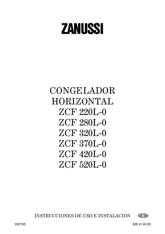 Mode d'emploi ZANUSSI ZCF 520L-0