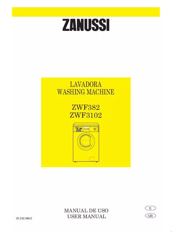 Mode d'emploi ZANUSSI ZWF-382