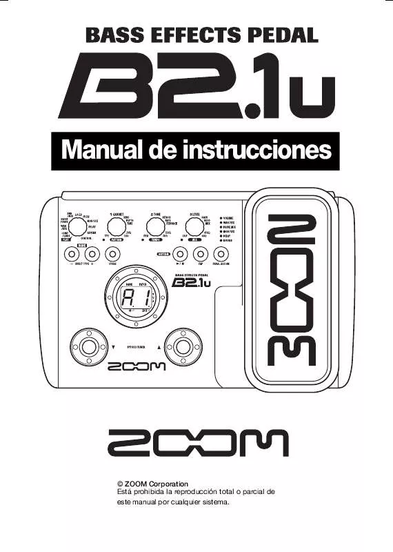 Mode d'emploi ZOOM B2.1U