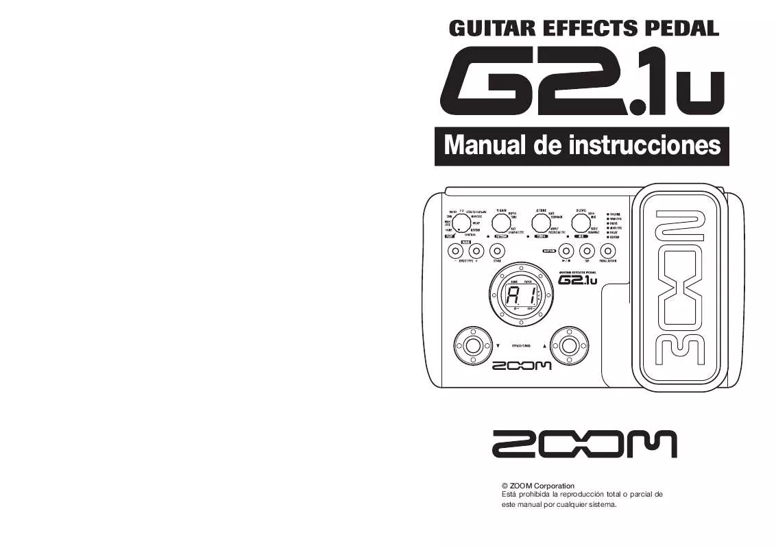 Mode d'emploi ZOOM G2.1U